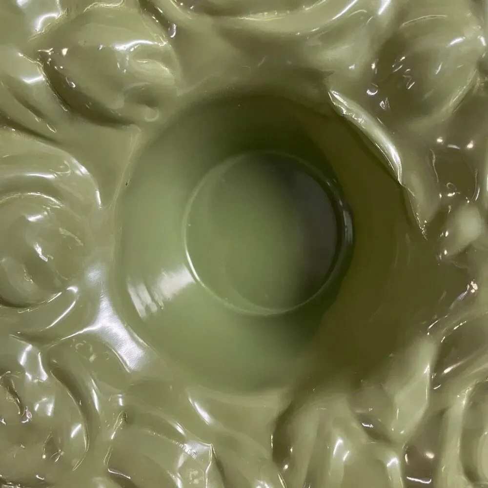 Rose Ring Jello® Mold AHC 1963 Ring of Roses Aluminum 9” Diam 5 Cup Green  Set 2